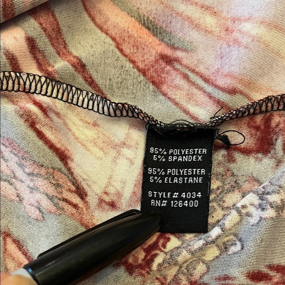 Antthony Multicolor Abstract Pattern Blouse Size … - image 5